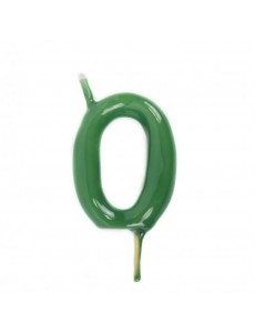 Vela Número 0 Verde